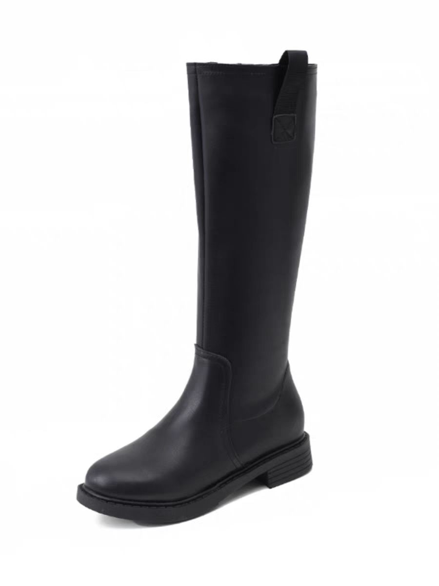 Waterproof Winter Boot - Chaussures noires doublées de polaire pour