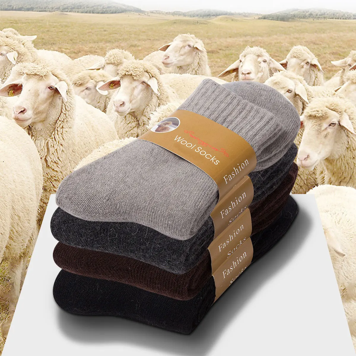 2 paires de chaussettes chaude - Thermal Sock Wool avis et prix