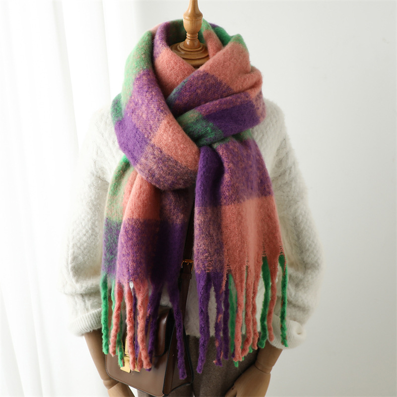 Nouvelle Écharpe à Carreaux Au - Wool Scarf Men avis et prix